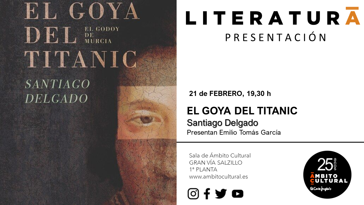 Imagen del evento PRESENTACIÓN LIBRO "EL GOYA DEL TITÁNIC"
